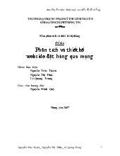 Đề tài Tìm hiểu phân tích và thiết kế webside đặt hàng qua mạng