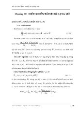 Điều khiển tối ưu bó dạng mờ