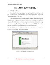 Giáo trình Microsoft Excel 2000
