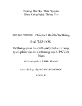 Hệ thống quản lí siêu thị máy tính của công ty cổ phần vận tải và thương mại CPN Việt Nam