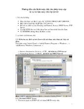 Hướng dẫn cấu hình máy chủ cho phép truy cập từ xa và làm máy chủ ftp server