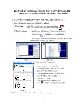 Hướng dẫn soạn giáo án môn hoá học với phần mềm powerpoint và một số phần mềm hóa học khác