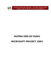 Hướng dẫn sử dụng microsoft project 2003
