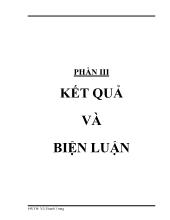 Kết quả quan sát hình thái, đặc điểm sinh lý, sinh hóa của các vi sinh vật sử dụng trong đề tài