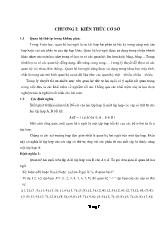 Kiến thức cơ sở về quan hệ thứ tự trong không gian