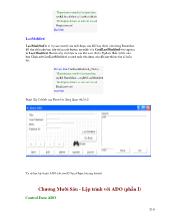 Lập trình visual basic 6.0 Phần 8