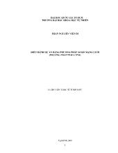 Luận văn Điều hành dự án bằng phương pháp sơ đồ mạng lưới (phương pháp pert-Cpm)