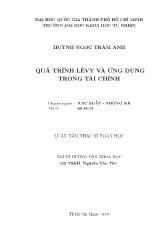 Luận văn Quá trình Levy và ứng dụng trong tài chính