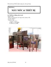 Máy móc và thiết bị sản xuất lạp xưởng