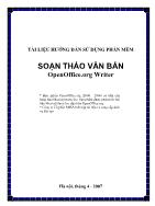Soạn thảo văn bản openoffice.org writer