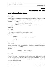 Tài liệu học thiết kế web với html