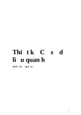 Thiết kế cơ sở dữ liệu quan hệ