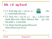 Thực hành Excel