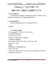 Vật liệu và phương pháp nghiên cứu lên men