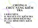 Bài giảng Chức năng kiểm tra