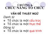 Bài giảng Chức năng tổ chức