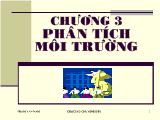 Bài giảng Phân tích môi trường