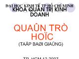 Bài giảng Quản trị học