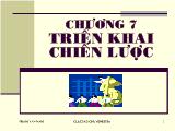 Bài giảng Triển khai chiến lược