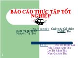 Báo cáo Thực tập tại công ty cổ phần bột mì Bình An