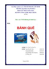 Đề tài Bánh quế