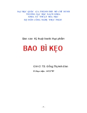 Đề tài Bao bì kẹo