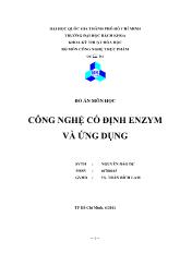 Đề tài Công nghệ cố định enzym và ứng dụng