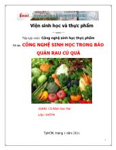 Đề tài Công nghệ sinh học trong bảo quản rau củ quả