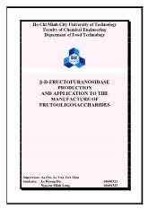 Đề tài Β-D-fructofuranosidase production and application to the manufacture of frutooligosaccharides