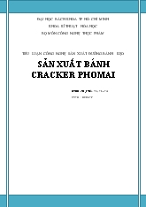 Đề tài Sản xuất bánh cracker phomai