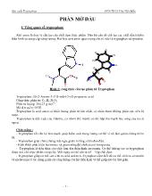 Đề tài Sản xuất Tryptophan