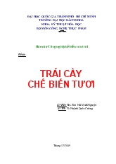 Đề tài Trái cây chế biến tươi