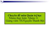 Chuyên đề Làm thế nào doanh nghiệp giữ nhân viên tài giỏi?