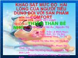 Đề tài Khảo sát mức độ hài lòng của người tiêu dùng đối với sản phẩm comfort