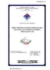 Đề tài Phân tích hoạt động kinh doanh tại công ty cổ phần chế biến thuỷ sản Út Xi