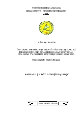 Đề tài Ứng dụng thương mại điện tử vào việc quảng bá thương hiệu cho ngành hàng gạo xuất khẩu của công ty cổ phần xuất nhập khẩu An Giang