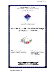 Luận văn Phân tích giá thành phân phối điện tại điện lực Trà Vinh