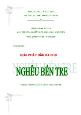Đề tài Giải pháp đầu ra cho nghêu Bến Tre
