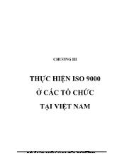 Thực hiện ISO 9000 ở các tổ chức tại Việt Nam