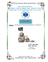 Tiểu luận Vấn đề đạo đức kinh doanh trong cạnh tranh