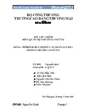 Đề tài Mô hình rca (root cause analysis ) trong chuỗi cung ứng