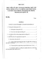 Đề tài Thực tiễn về việc vận dụng phương thức tín dụng chứng từ L/C và những giải pháp nâng cao khả năng phòng tránh rủi ro trong thanh toán quốc tế
