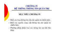 Bài giảng Hệ thống thông tin quản trị