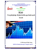 Đề tài Các giải pháp để phát triển quy luật cạnh tranh