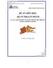 Đề tài Chuỗi thức ăn sáng nhanh cho trẻ em – bánh sandwich momo