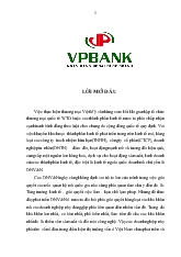 Đề tài Giải pháp tín dụng ngân hàng nhằm phát triển doanh nghiệp vừa và nhỏ tại VPBank