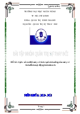 Đề tài Lịch sử ra đời máy vi tính-Sự ảnh hưởng của máy vi tính đến hoạt động kinh doanh