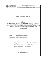 Đề tài Một số giải pháp nhằm đẩy mạnh xuất khẩu gạo trực tiếp sang thị trường châu phi của tổng công ty lương thực miền nam vinafood II