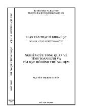 Đề tài Nghiên cứu tổng quan về tính toán lưới và cài đặt mô hình thử nghiệm