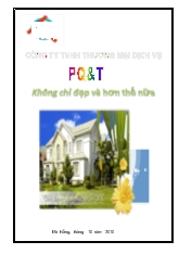 Đề tài Phân tích môi trường kinh doanh của công ty TNHH Thương mại dịch vụ PQ và T